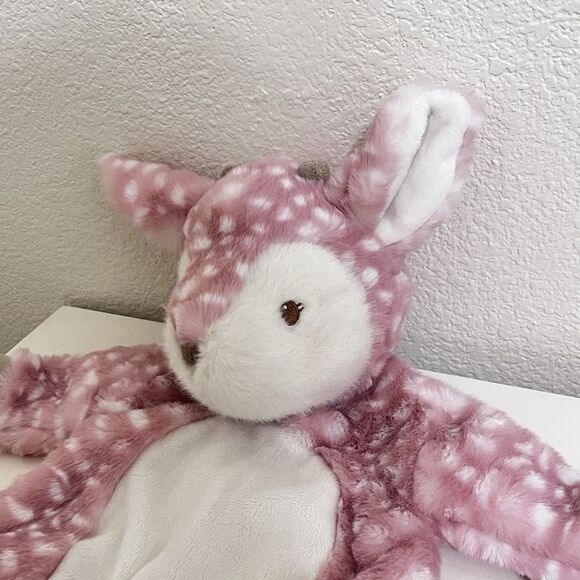 Douglas Baby Cuddle Toys Farrah Pink Fawn Sshlumpie Security Blanket Lovey 17" - Picture 8 of 13